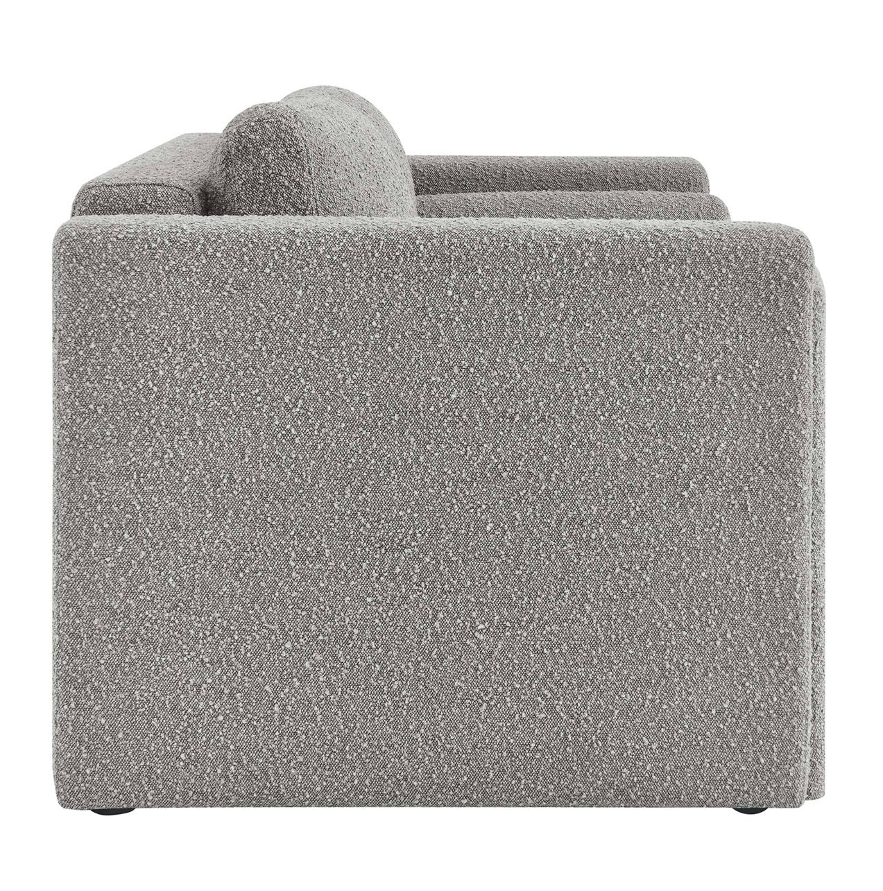 Visible Boucle Gris Loveseat