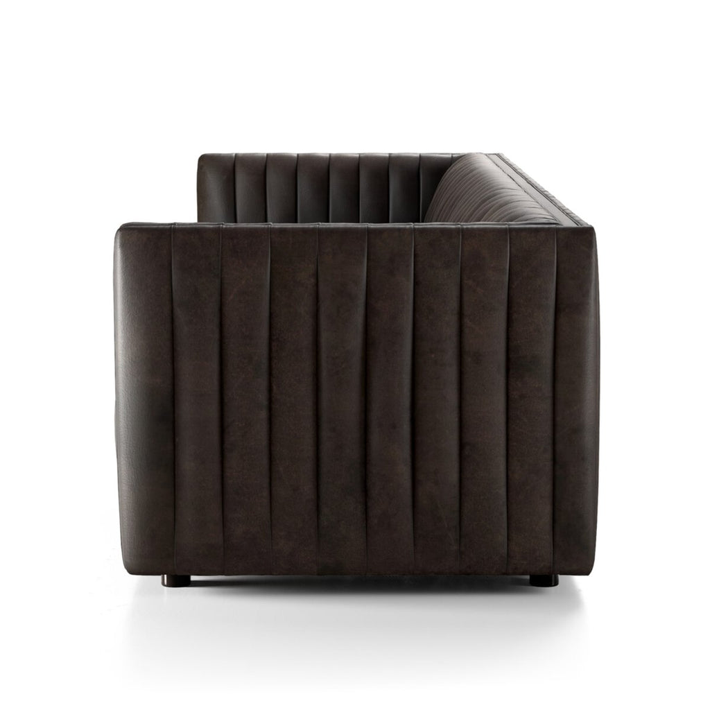 Augustine Cuero Top Negro Sofa