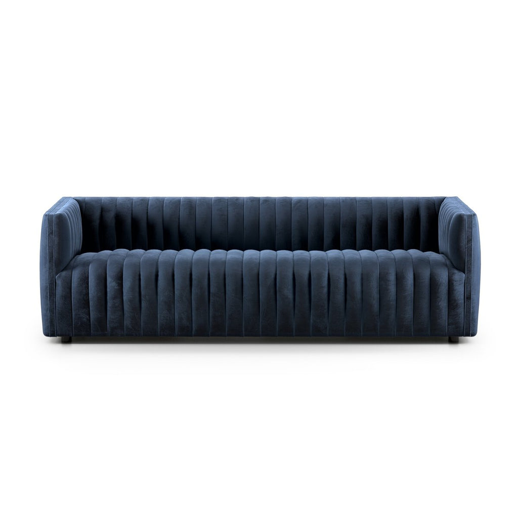 Augustine Terciopelo Azul Marino Sofa
