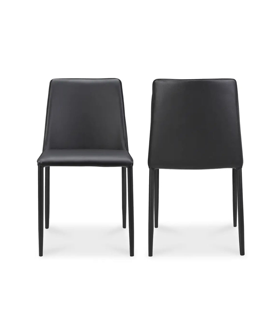 Nora Negro Set de 2 Silla de comedor