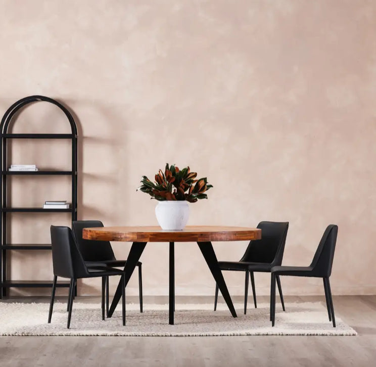 Nora Negro Set de 2 Silla de comedor