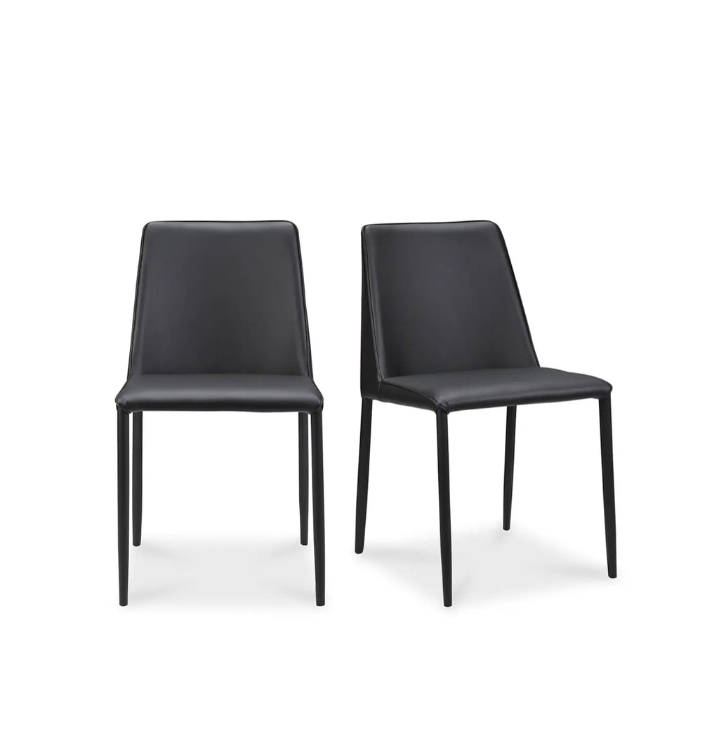 Nora Negro Set de 2 Silla de comedor