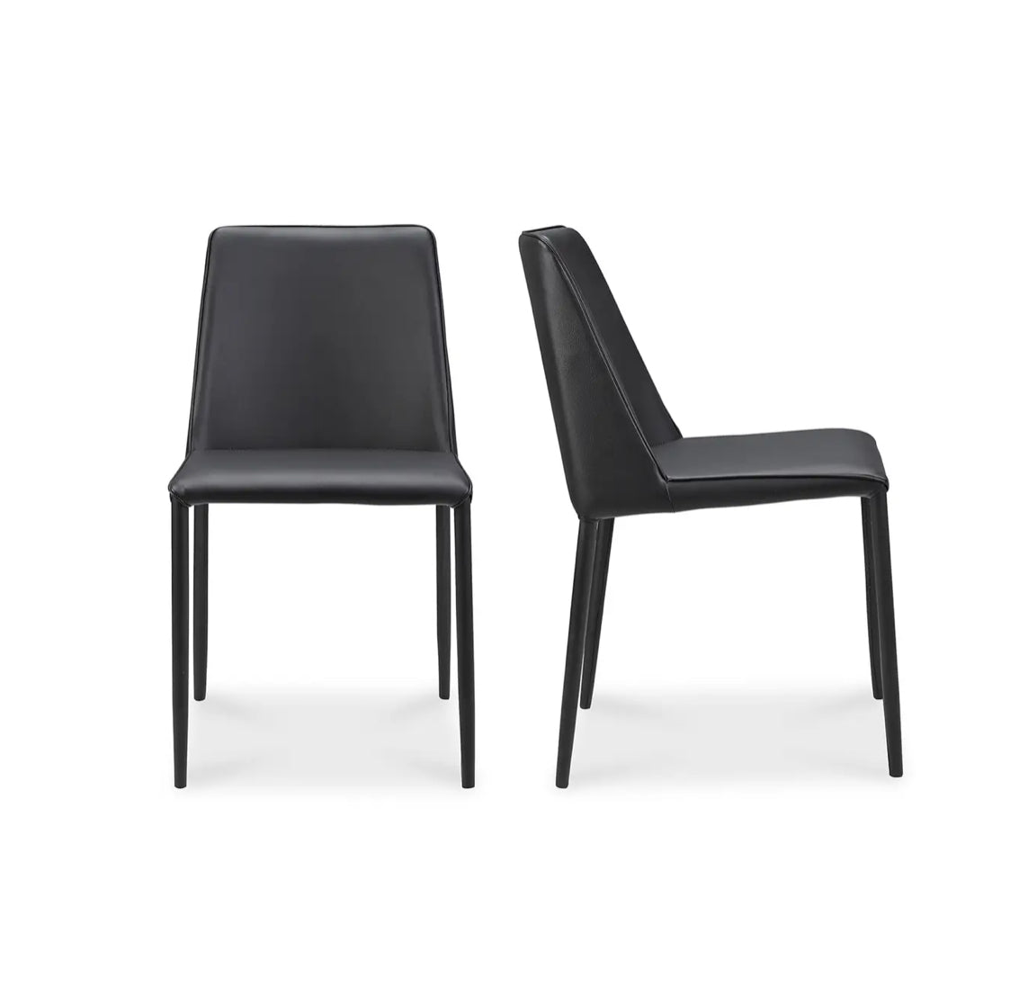 Nora Negro Set de 2 Silla de comedor