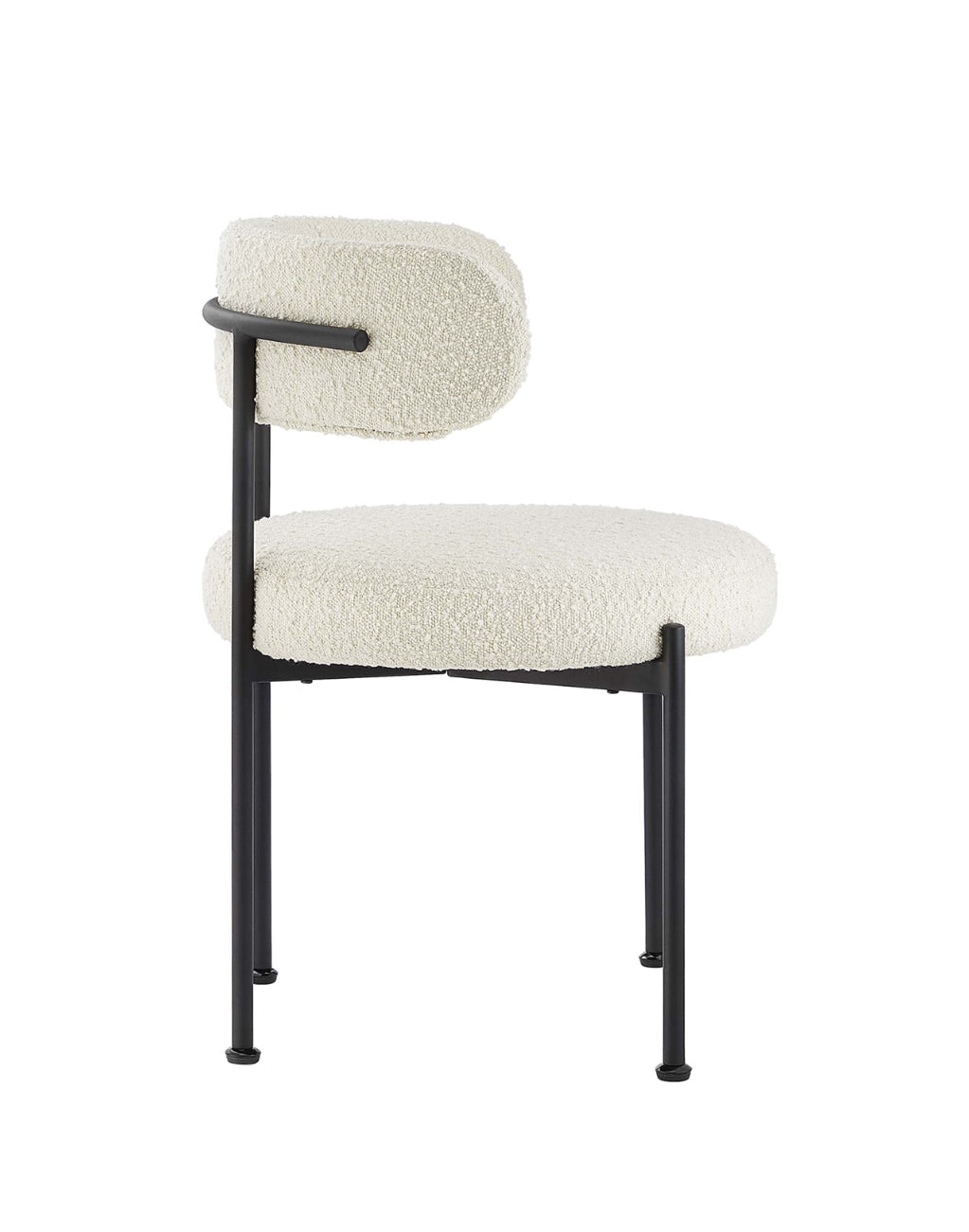 Albie Boucle Ivory Set de 2 Silla de comedor
