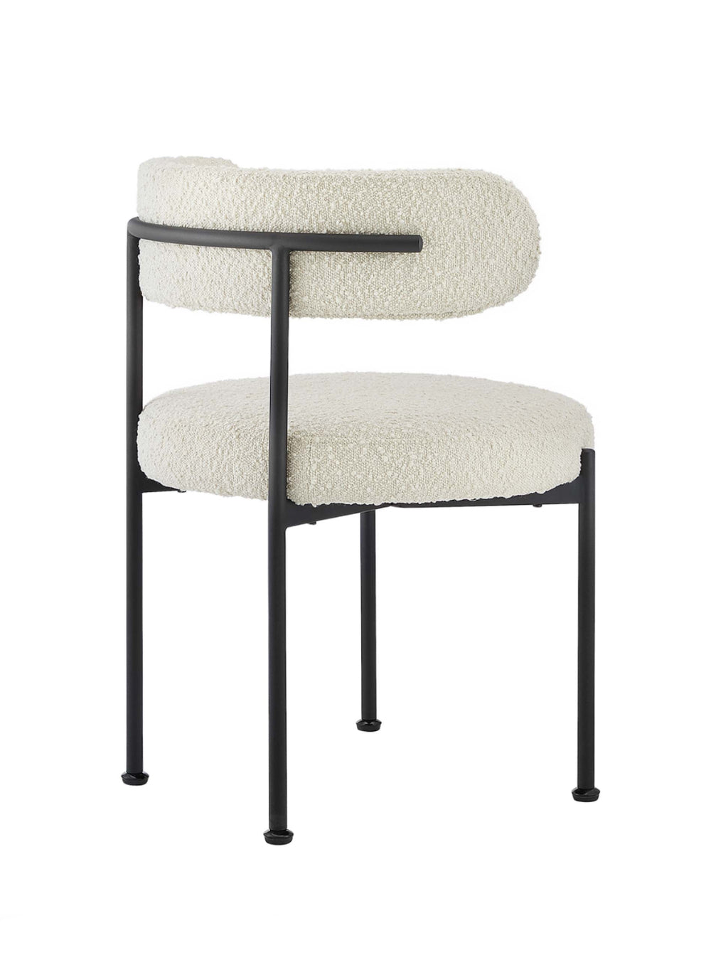 Albie Boucle Ivory Set de 2 Silla de comedor