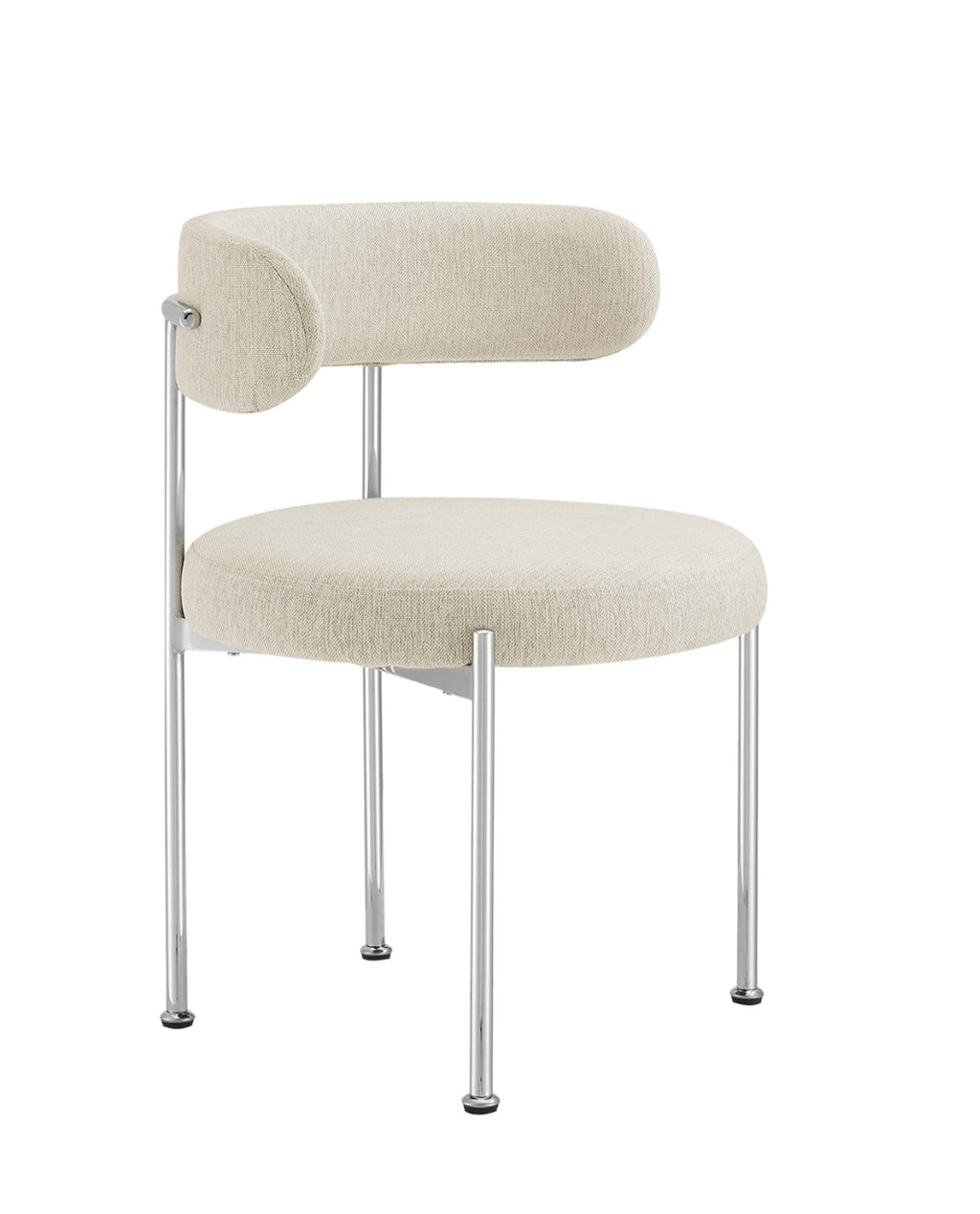 Albie Crema Set de 2 Silla de comedor