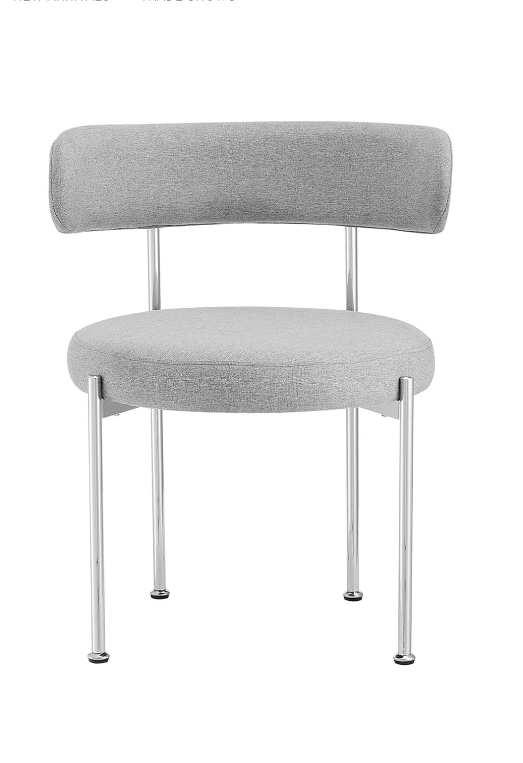 Albie Gris Set de 2 Silla de comedor