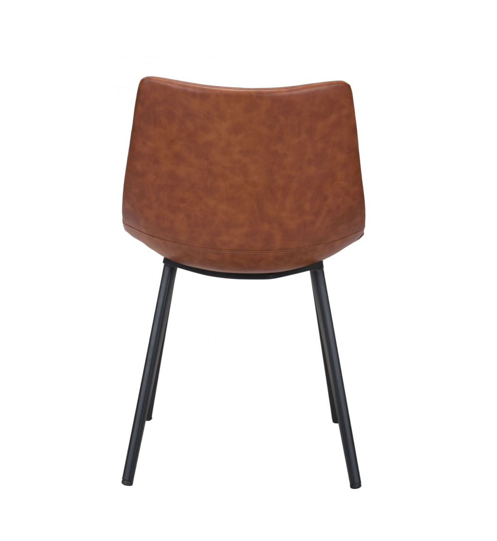 Daniel Vegan Leather Café Silla de comedor