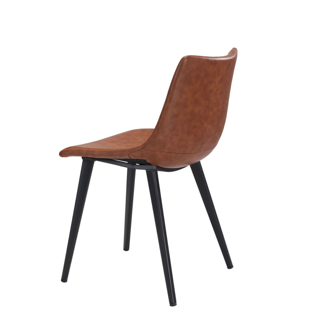 Daniel Vegan Leather Café Silla de comedor