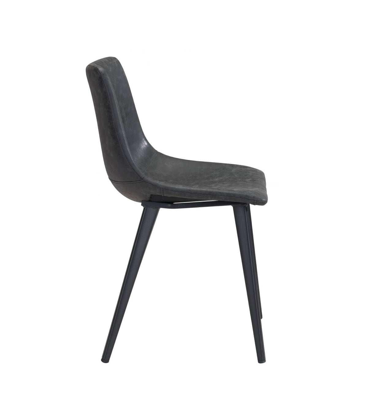 Daniel Vegan Leather Negro Silla de comedor