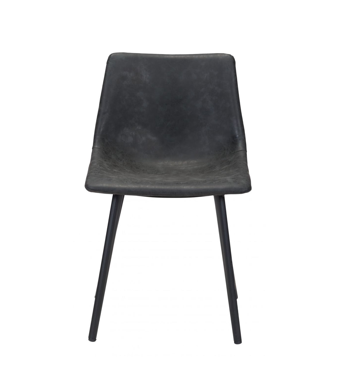 Daniel Vegan Leather Negro Silla de comedor