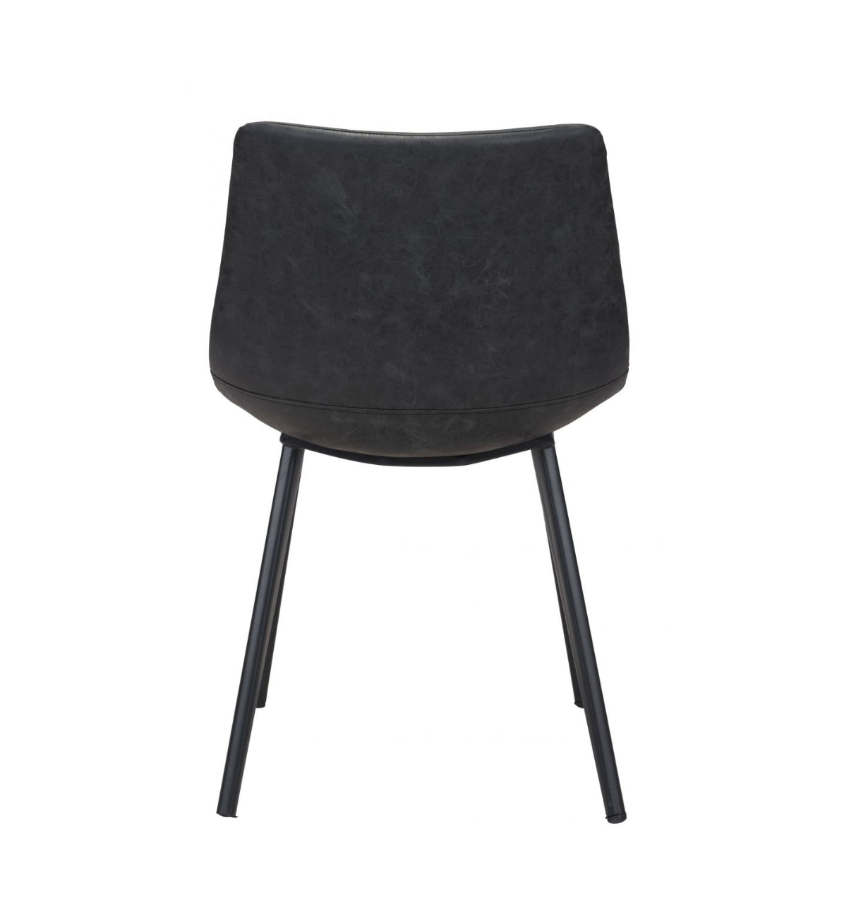 Daniel Vegan Leather Negro Silla de comedor
