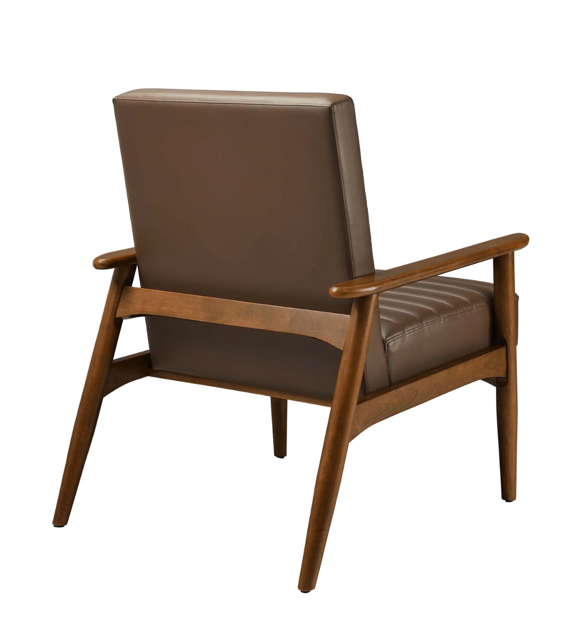 Jensen Vegan Leather Cafe Oscuro Silla de Acento