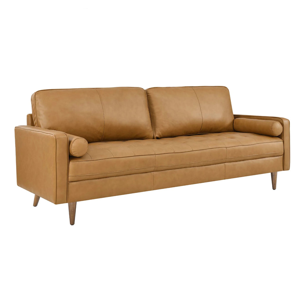 Valour Vegan leather Camel Sofa