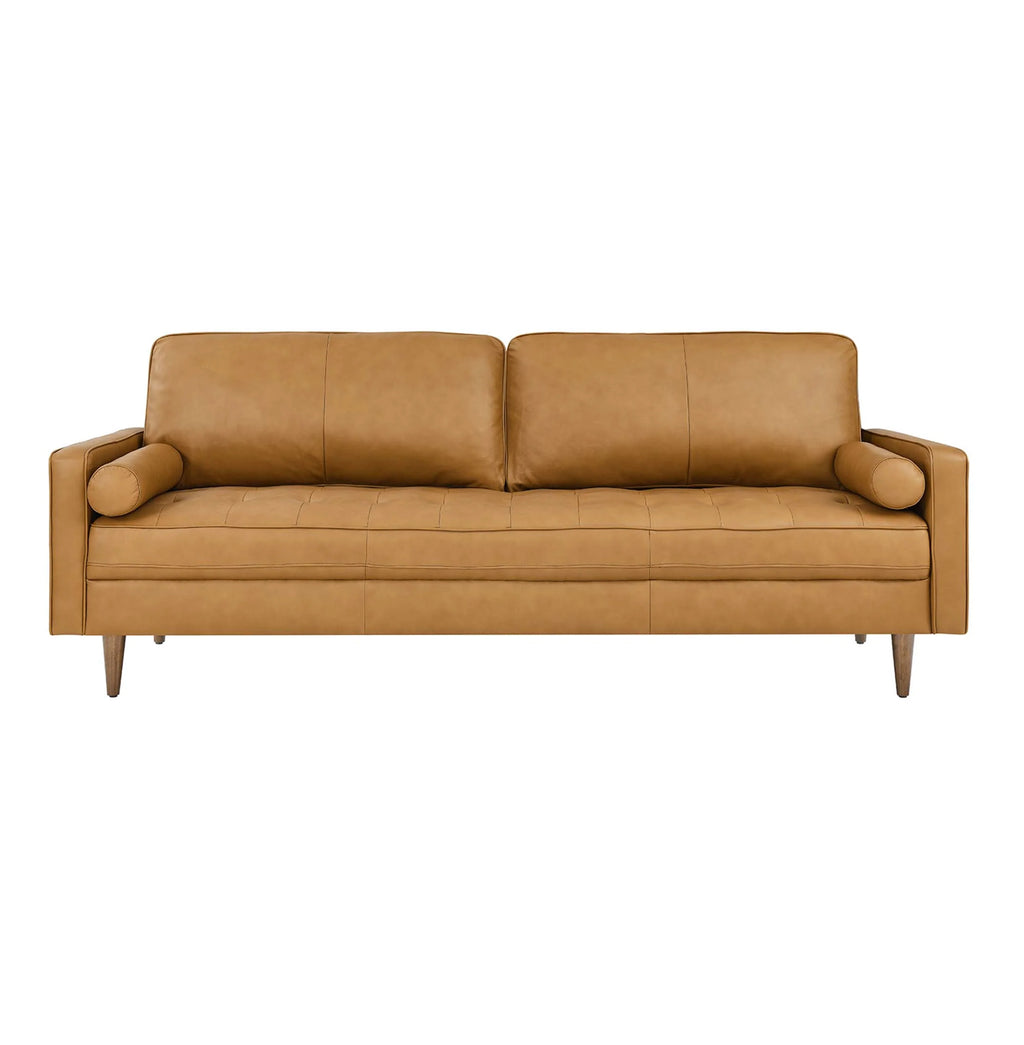 Valour Vegan leather Camel Sofa