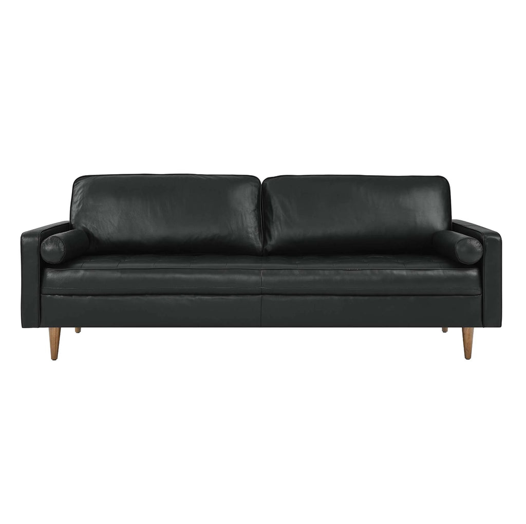 Valour Vegan leather Negro Sofa