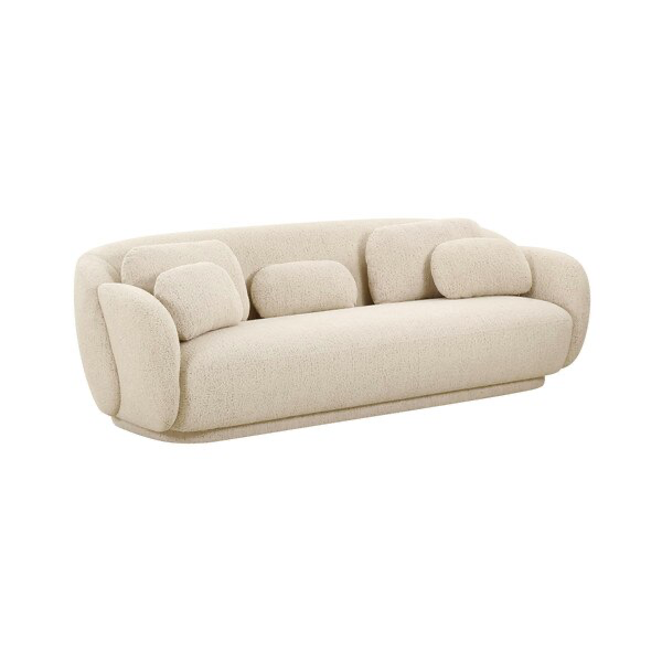 Misty Boucle Ivory Sofa