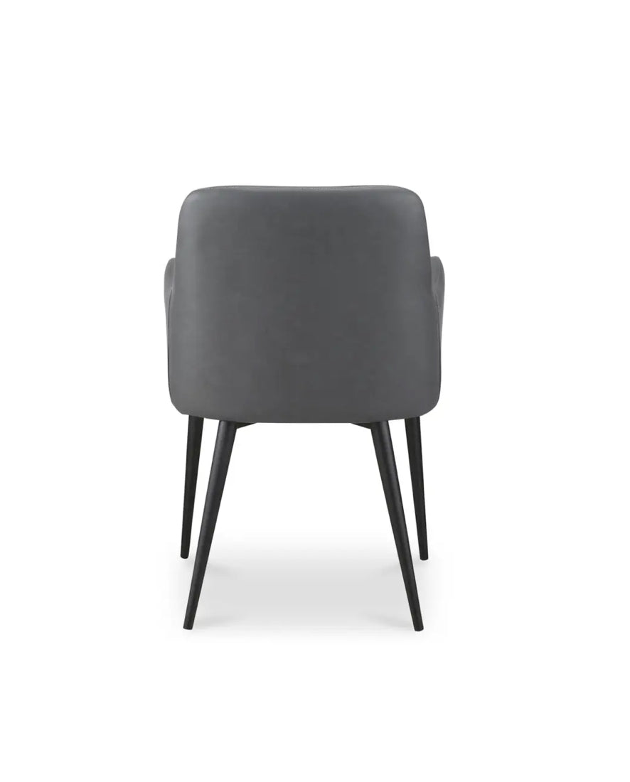 Cantata Vegan Leather Gris Set de 2 Silla de comedor