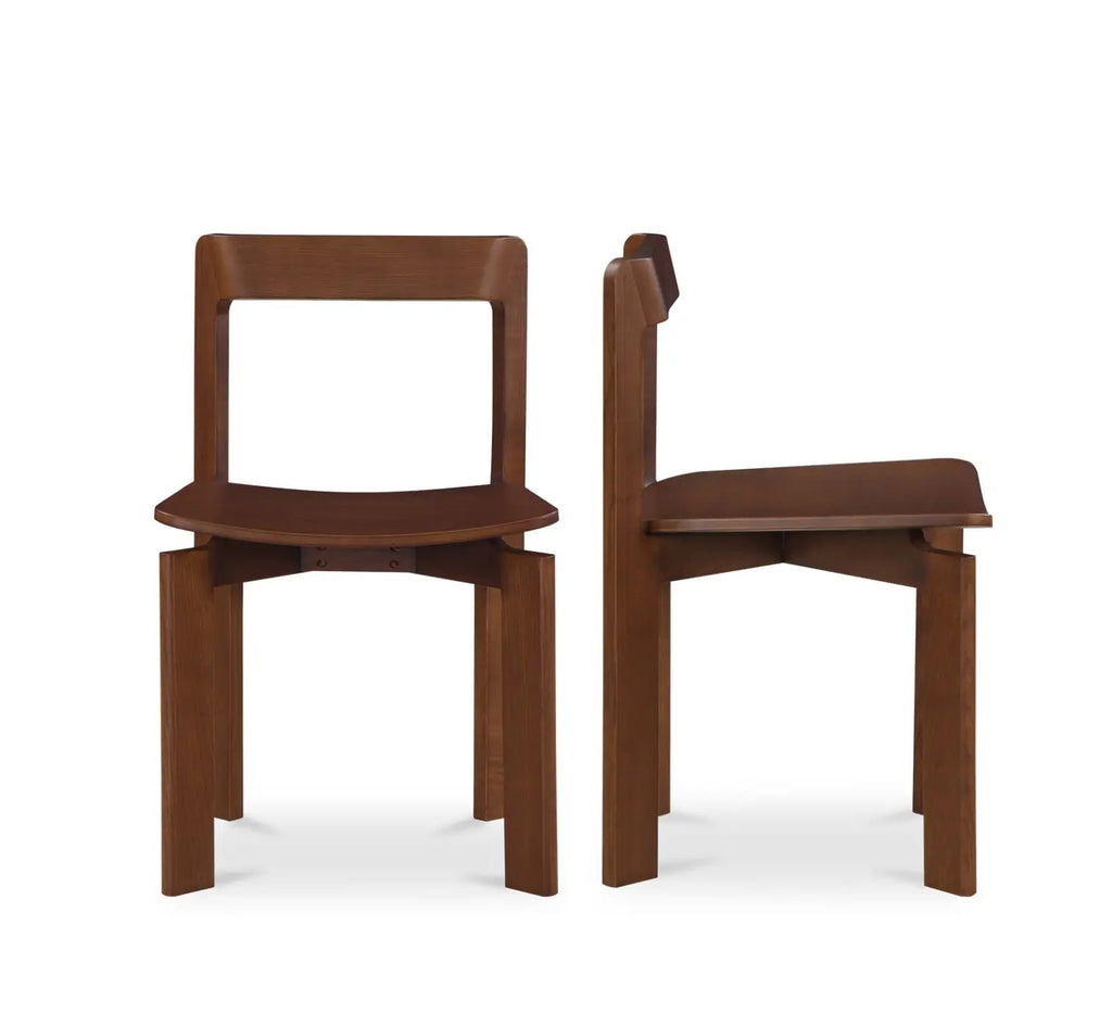 Daifuku Nogal Set de 2 Silla de comedor