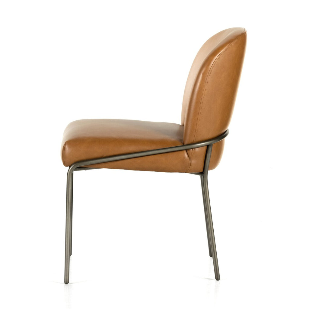 Astrid Camel Vegan Leather Silla de comedor