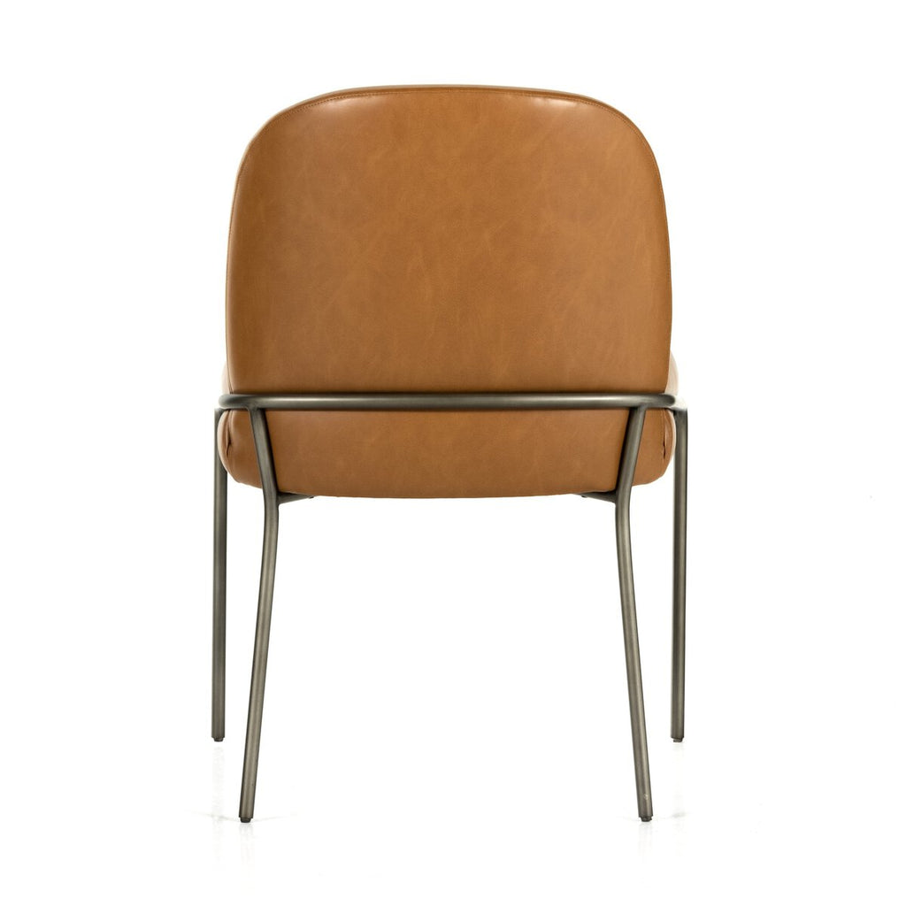 Astrid Camel Vegan Leather Silla de comedor