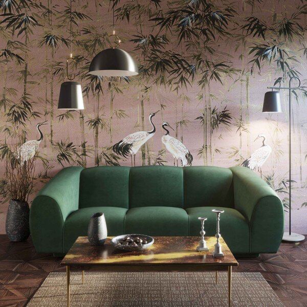 Emmet Velvet Verde Sofa