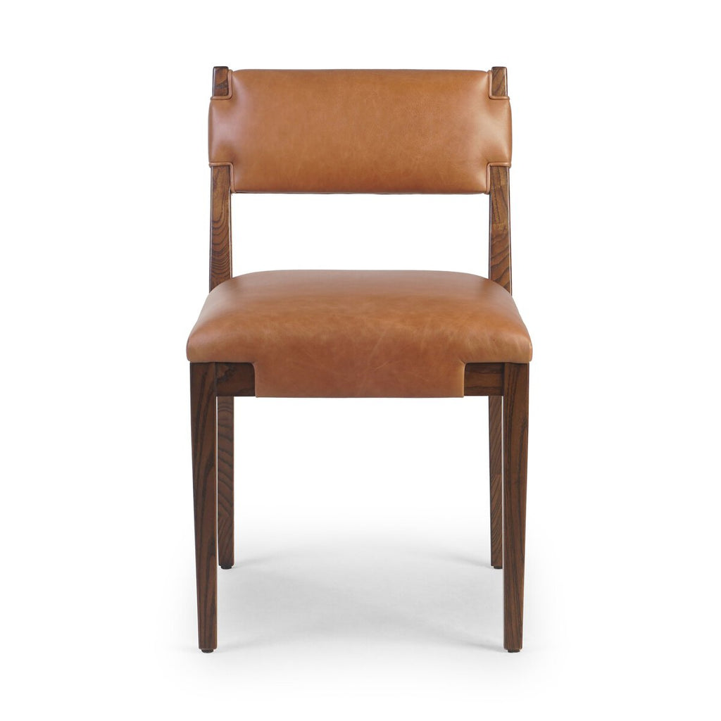 Tamari Cuero Camel Silla de comedor