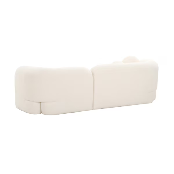 Amelie Faux Fur Crema Sofa