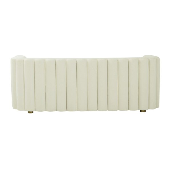 Callie Velvet Crema Sofa