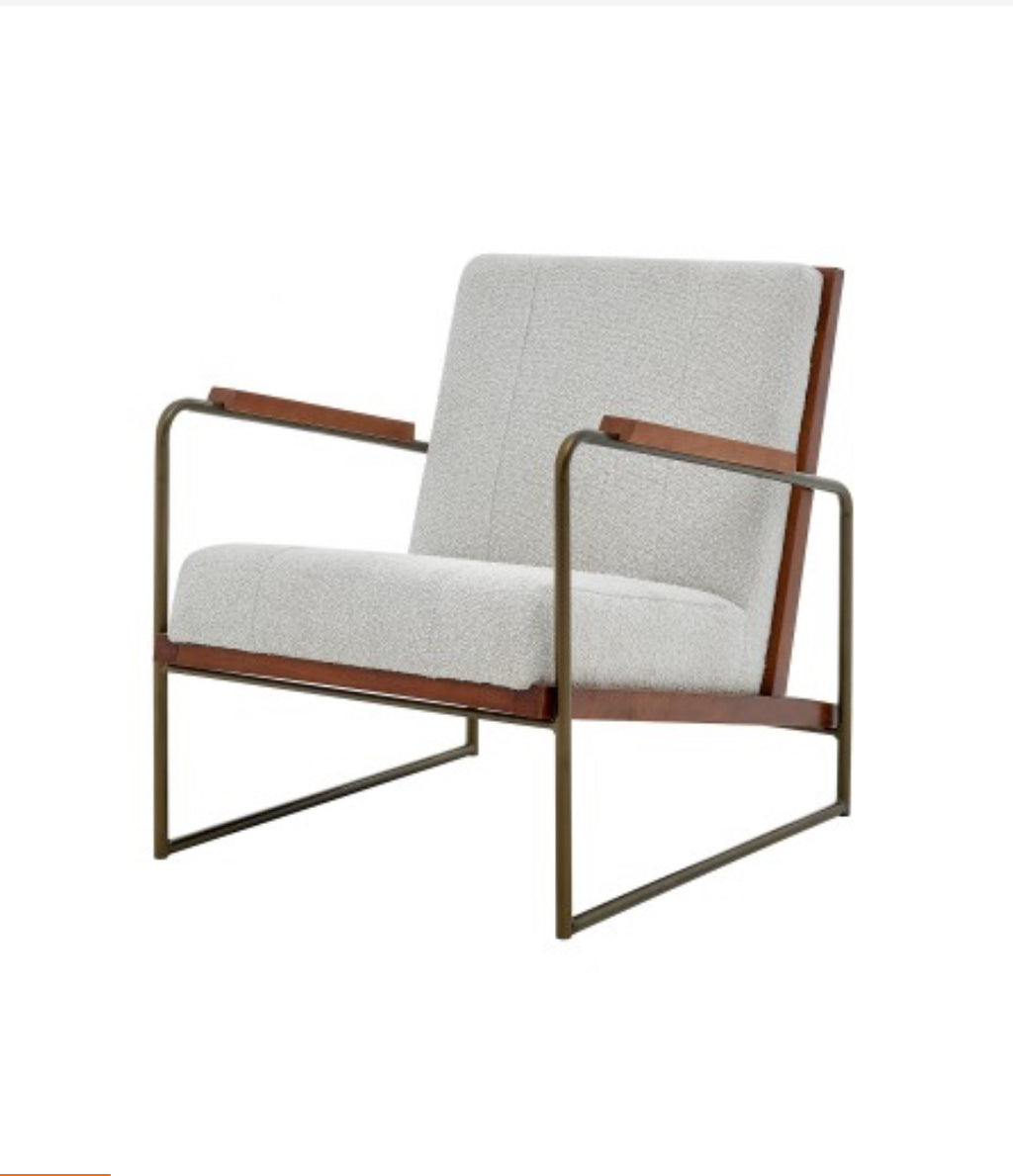 Damian Boucle Crema Silla de Acento