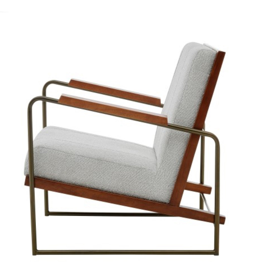 Damian Boucle Crema Silla de Acento