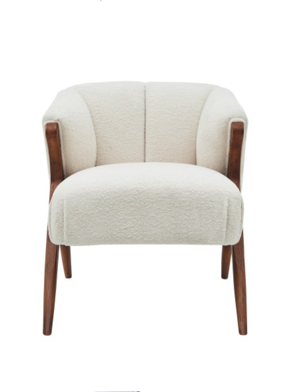 Florence Boucle Blanco Silla de Acento