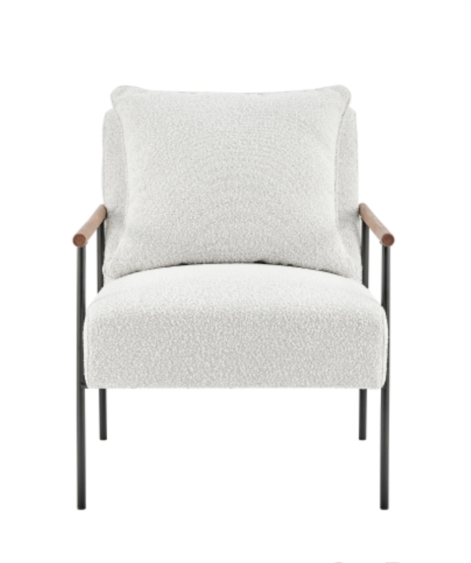 Quinton Boucle Crema Silla de Acento
