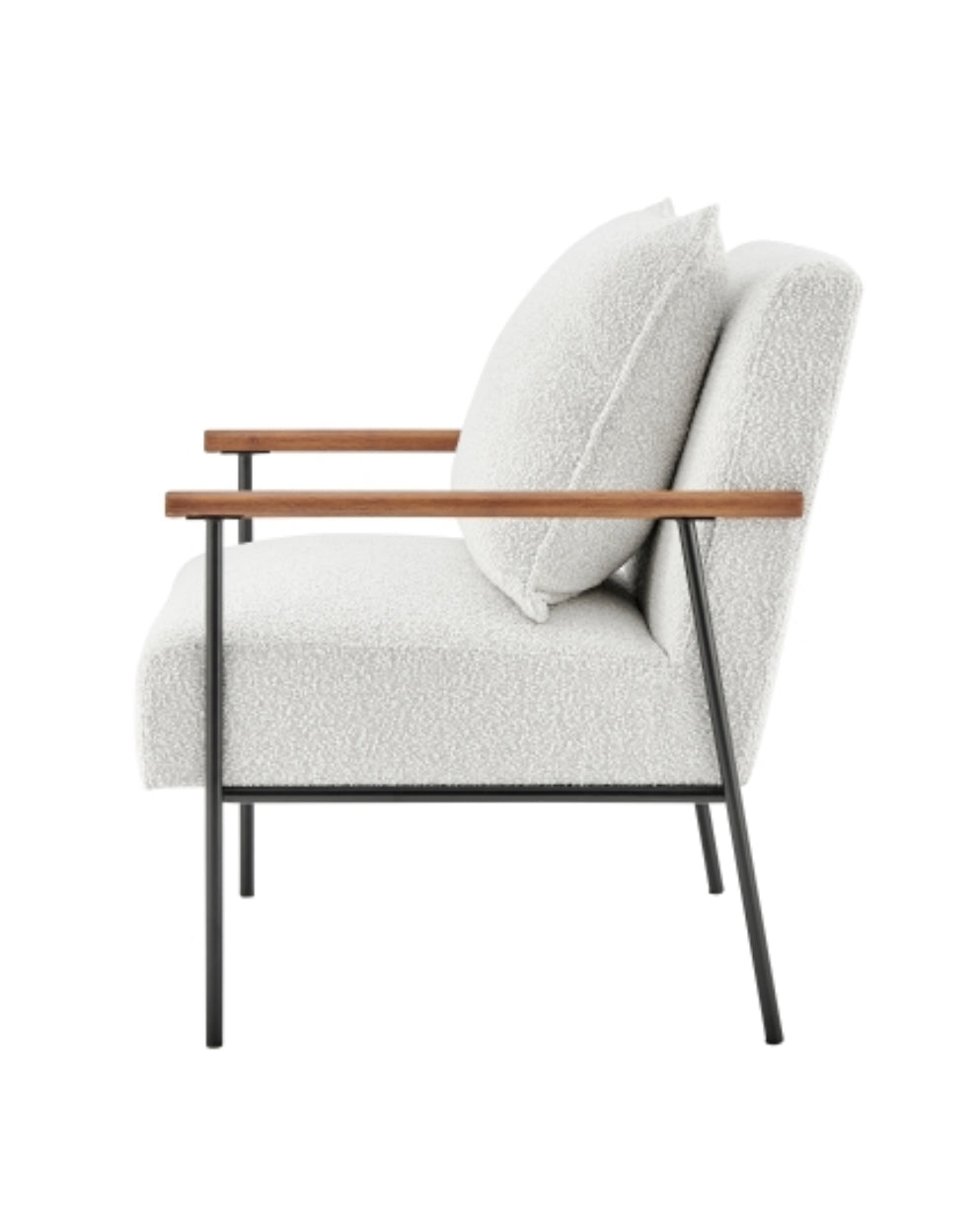 Quinton Boucle Crema Silla de Acento