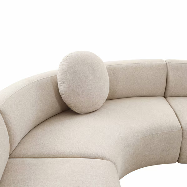 Brooha Beige Sofa Seccional Modular 3 piezas