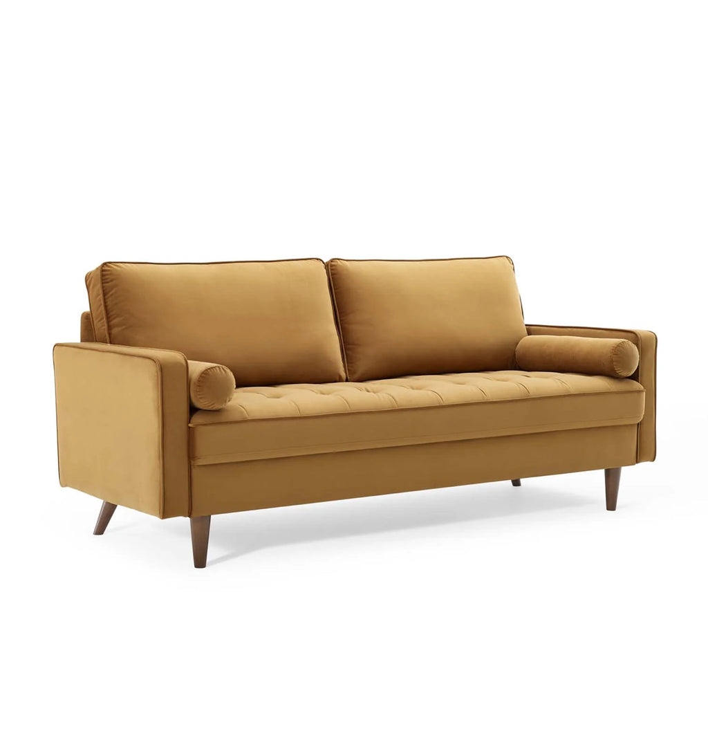 Valour Velvet Camel Sofa