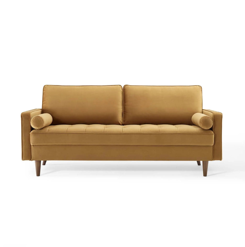 Valour Velvet Camel Sofa