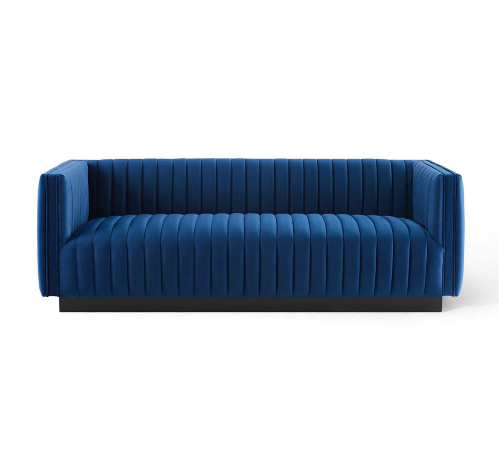 Conjure Velvet Azul Sofa