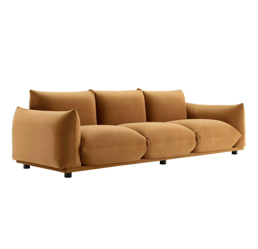 Copious Velvet Camel Sofa