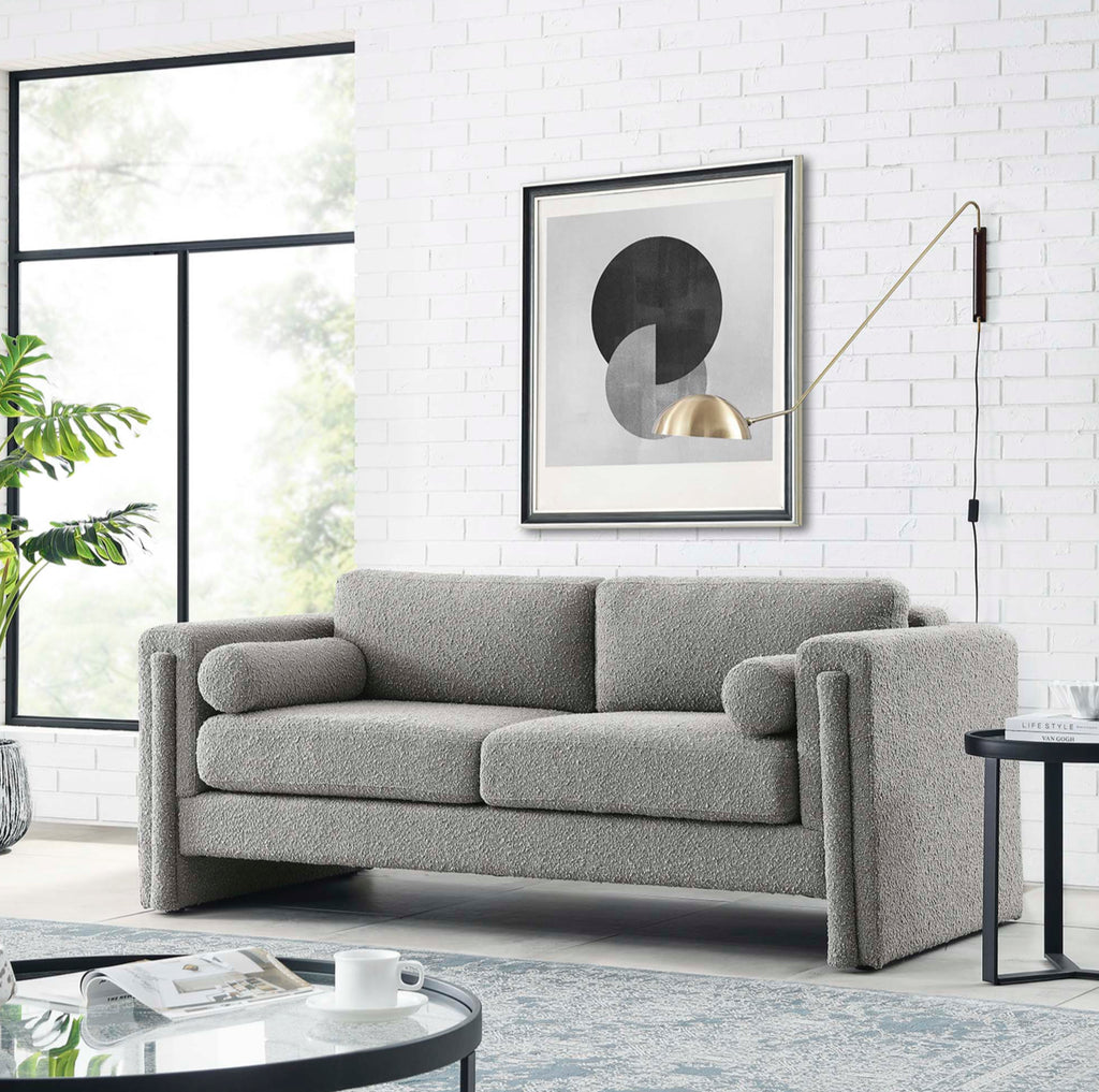Visible Boucle Gris Sofa