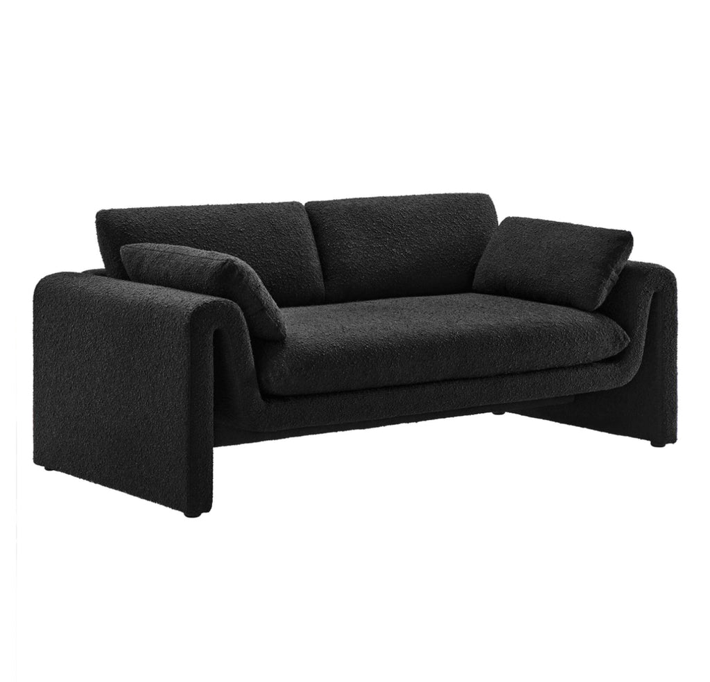 Waverly Boucle Negro Sofa