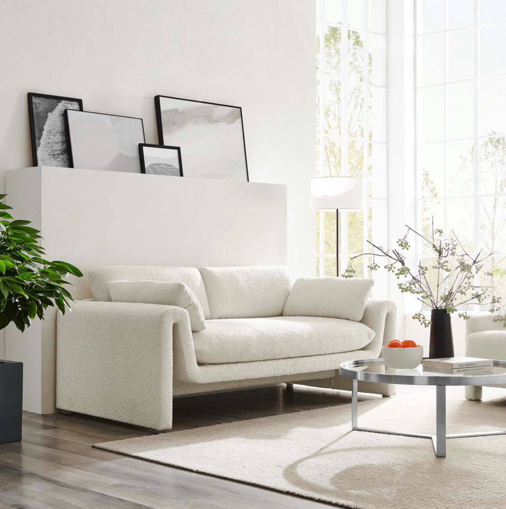 Waverly Boucle Crema Sofa