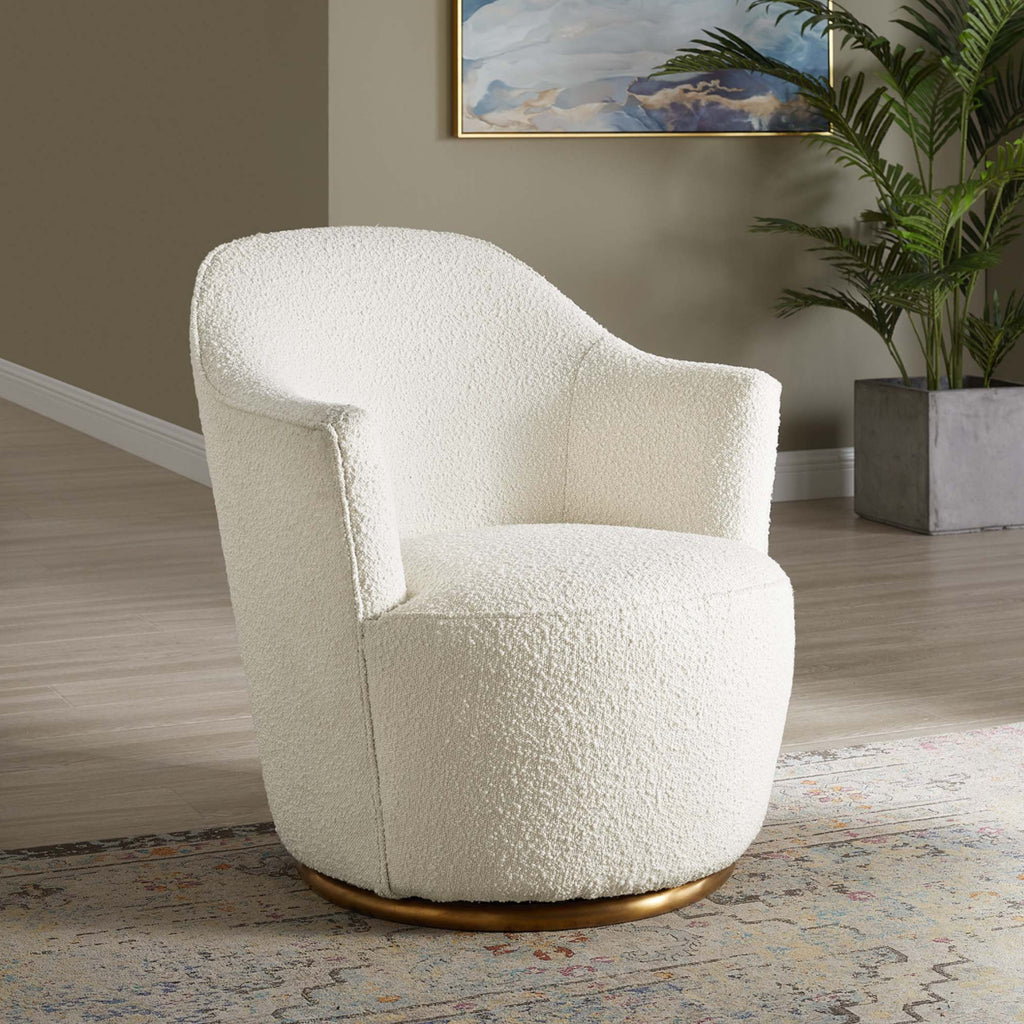 Nora Boucle Ivory Silla de Acento