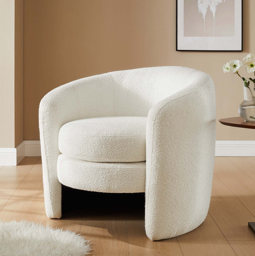 Affinity Boucle Ivory Silla de Acento