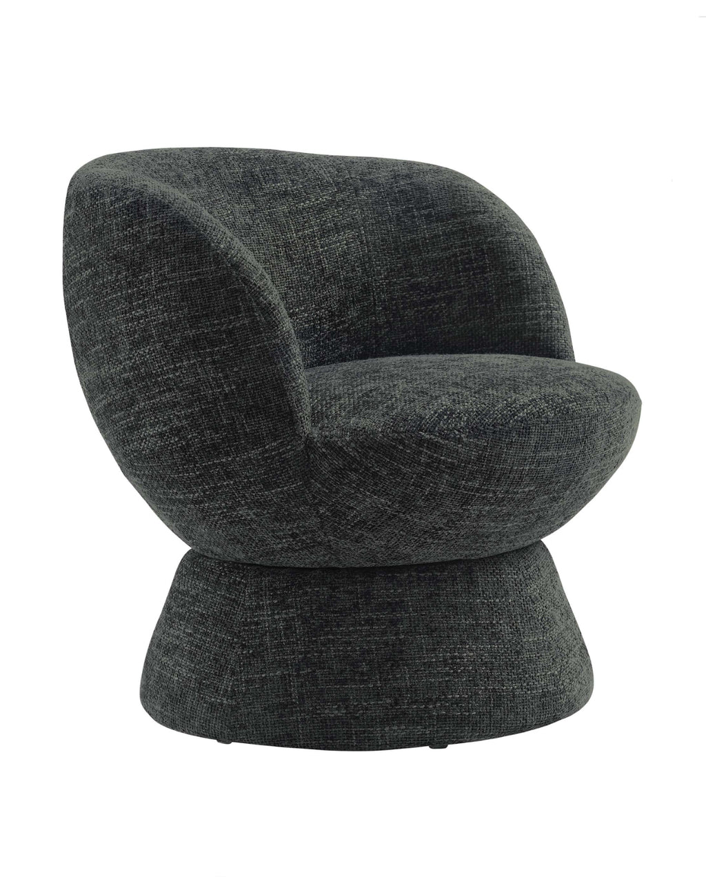 Vesta Chenille Charcoal Silla de Acento