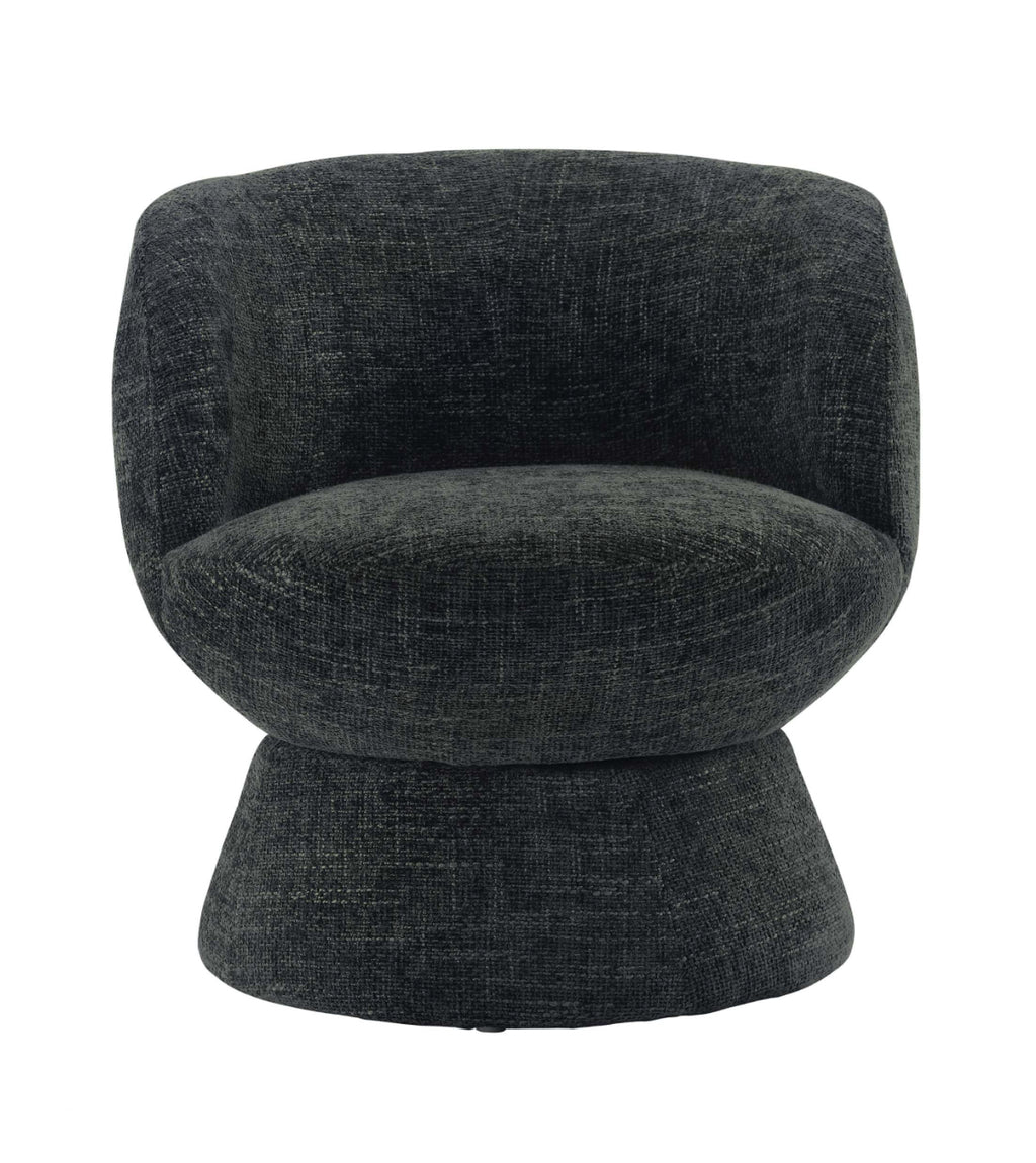 Vesta Chenille Charcoal Silla de Acento