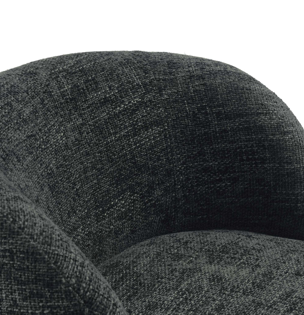 Vesta Chenille Charcoal Silla de Acento