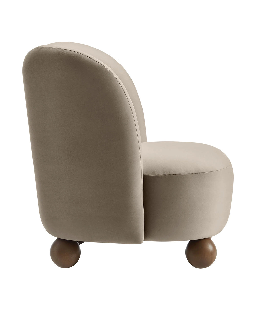 Monroe Velvet Taupe Silla de Acento