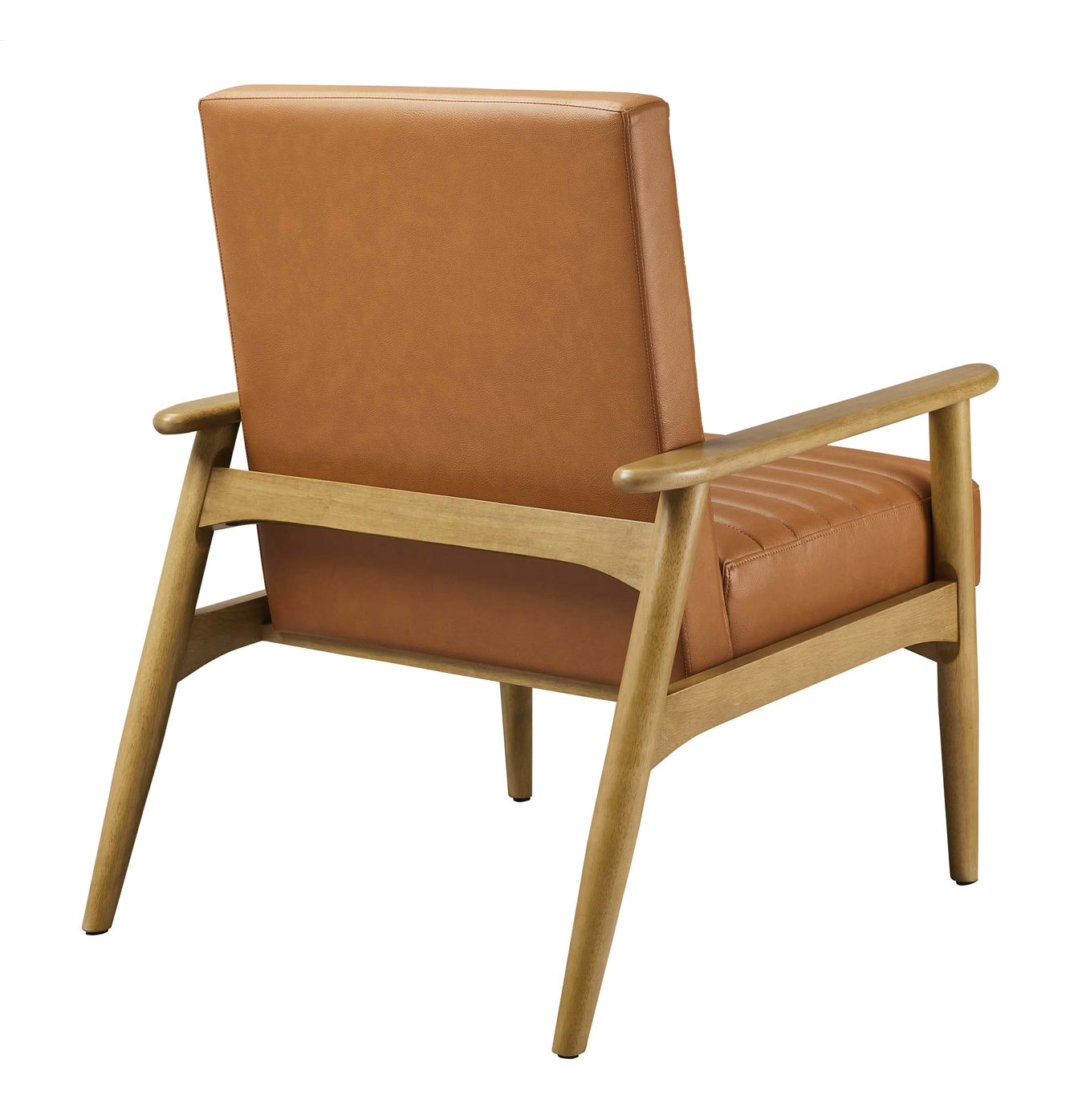 Jensen Vegan Leather Camel Silla de Acento