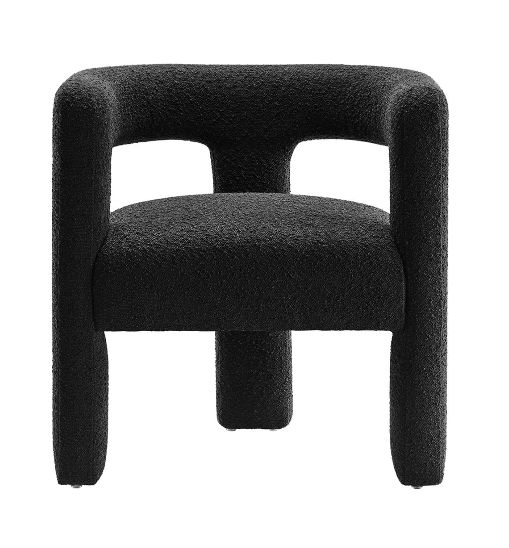 Kayla Boucle Negro Silla de Acento